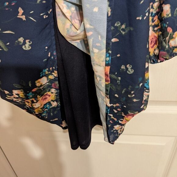 Mexx Blue floral boho dress size 2 @Y - Picture 9 of 12